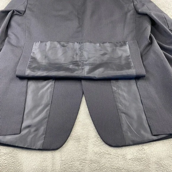 Jones New York Collection Men's L 48 Pinstripe Wool Suit‎ Jacket and Pants Set